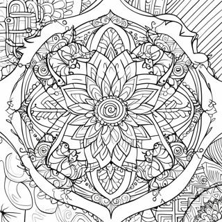 Sacred Geometry Mandala Coloring Page 39747-32975