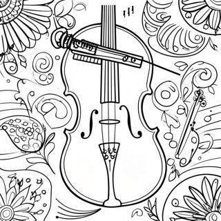 Violin Coloring Pages