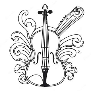 Violin Coloring Page 39757-32986