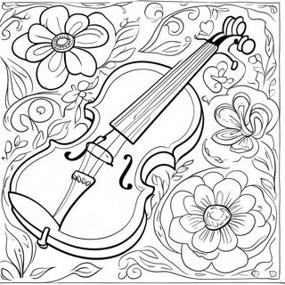 Violin Coloring Pages