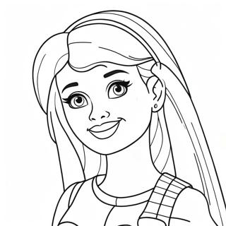 Adventurous Barbie Skipper Coloring Page 39788-33009