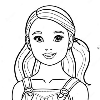 Adventurous Barbie Skipper Coloring Page 39788-33010