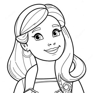 Adventurous Barbie Skipper Coloring Page 39788-33012