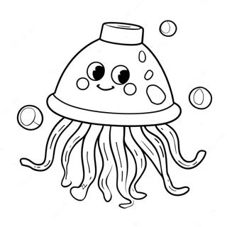 Spongebob Jellyfish Coloring Page 39797-33015