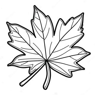 Beautiful Maple Leaf Coloring Page 39808-33027