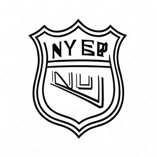 Ny Rangers Logo Coloring Page 39827-33040