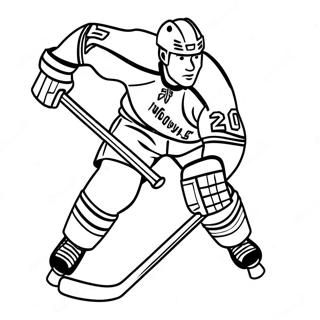 Ny Rangers Player Skating Coloring Page 39828-33041