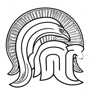 Michigan State University Logo Coloring Page 39877-33080