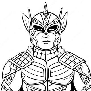 Dominik Mysterio Coloring Pages