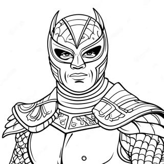 Dominik Mysterio Coloring Page 39887-33094