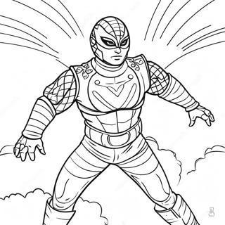 Dominik Mysterio In Action Coloring Page 39888-33087