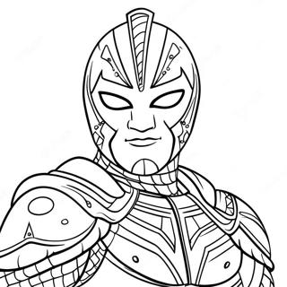 Dominik Mysterio In Action Coloring Page 39888-33088