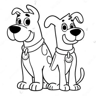 Groovy Scooby Doo And Shaggy Coloring Page 39918-33121