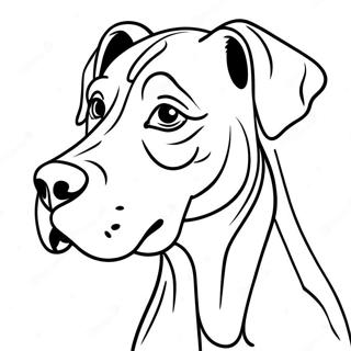 Great Dane Coloring Pages