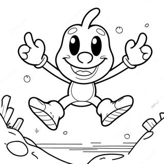 Rayman Jumping Adventure Coloring Page 39948-33138