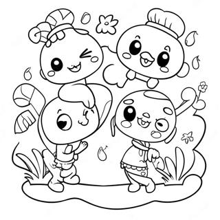 Cute Sml Characters Coloring Page 39958-33156