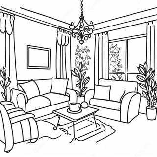 Interior Coloring Pages