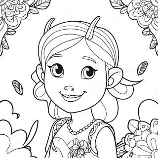 Mia And Me Magical Adventure Coloring Page 39978-33165