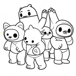 Gang Beasts Coloring Pages