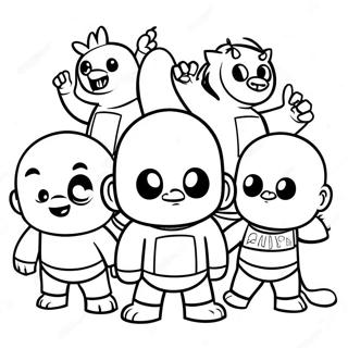 Gang Beasts Characters Coloring Page 39987-33163