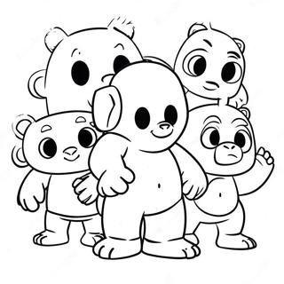 Gang Beasts Characters Coloring Page 39987-33164