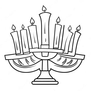 Hanukkah Menorah Coloring Page 39997-33172