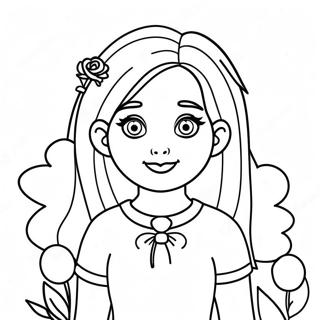 Violet Rainbow High Coloring Page 40007-33179