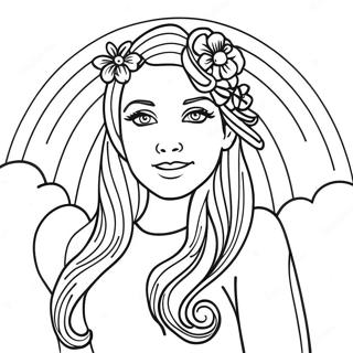 Violet Rainbow High Coloring Page 40007-33180