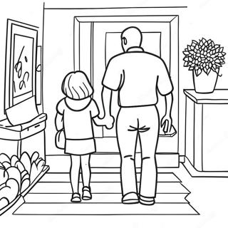 Welcome Home Daddy Coloring Page 40017-33190