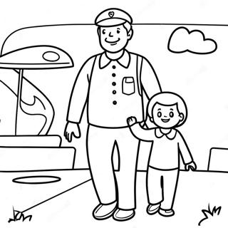 Welcome Home Daddy Coloring Page 40017-33191