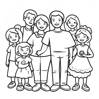 Happy Family Reunion Coloring Page 40018-33193