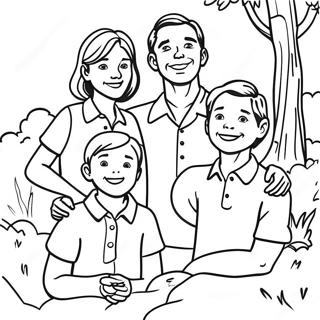 Happy Family Reunion Coloring Page 40018-33194