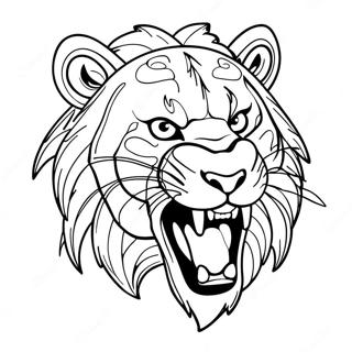 Fierce Savage Animal Coloring Page 40028-33201