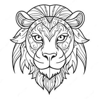 Fierce Savage Animal Coloring Page 40028-33202