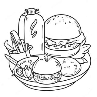 Lunch Coloring Page 40037-33211