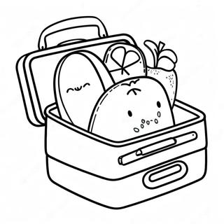 Healthy Lunch Box Coloring Page 40038-33217