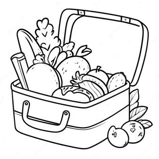 Healthy Lunch Box Coloring Page 40038-33218