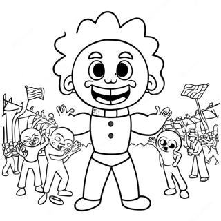 Zozobra Festival Scene Coloring Page 40058-33225