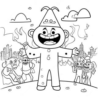 Zozobra Festival Scene Coloring Page 40058-33227