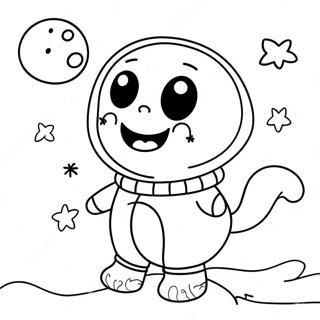 Cute Over The Moon Character Coloring Page 40078-33254