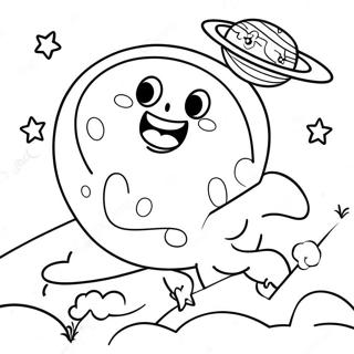 Cute Over The Moon Character Coloring Page 40078-33256