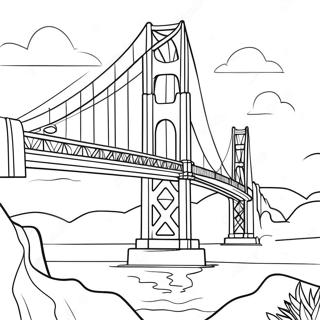 Golden Gate Bridge Coloring Page 40097-33250