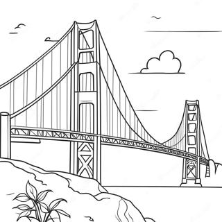 Golden Gate Bridge Coloring Page 40097-33252