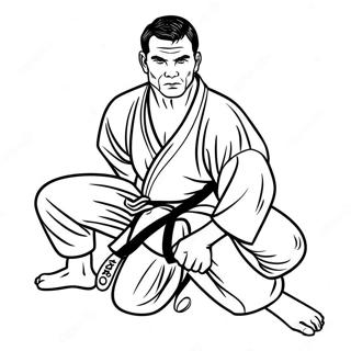 Jiu Jitsu Coloring Page 40107-33262