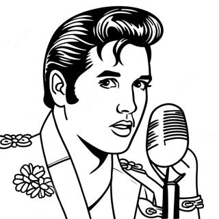 Elvis Coloring Page 4010-3242