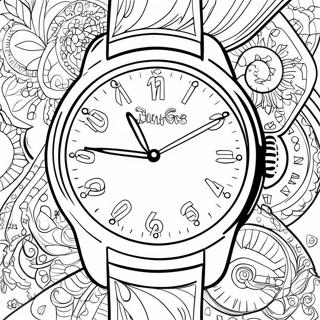 Watch Coloring Page 40117-33271