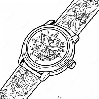 Watch Coloring Page 40117-33272