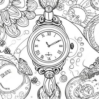 Vintage Watch Coloring Page 40118-33274