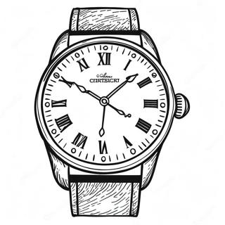 Vintage Watch Coloring Page 40118-33275