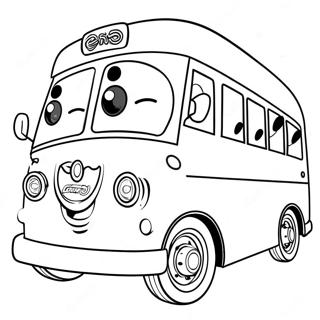 Tayo The Little Bus With Friends Coloring Page 40128-33281